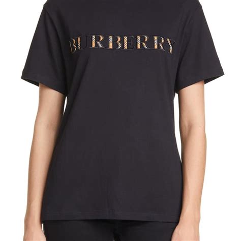 burberry sabeto check logo tee